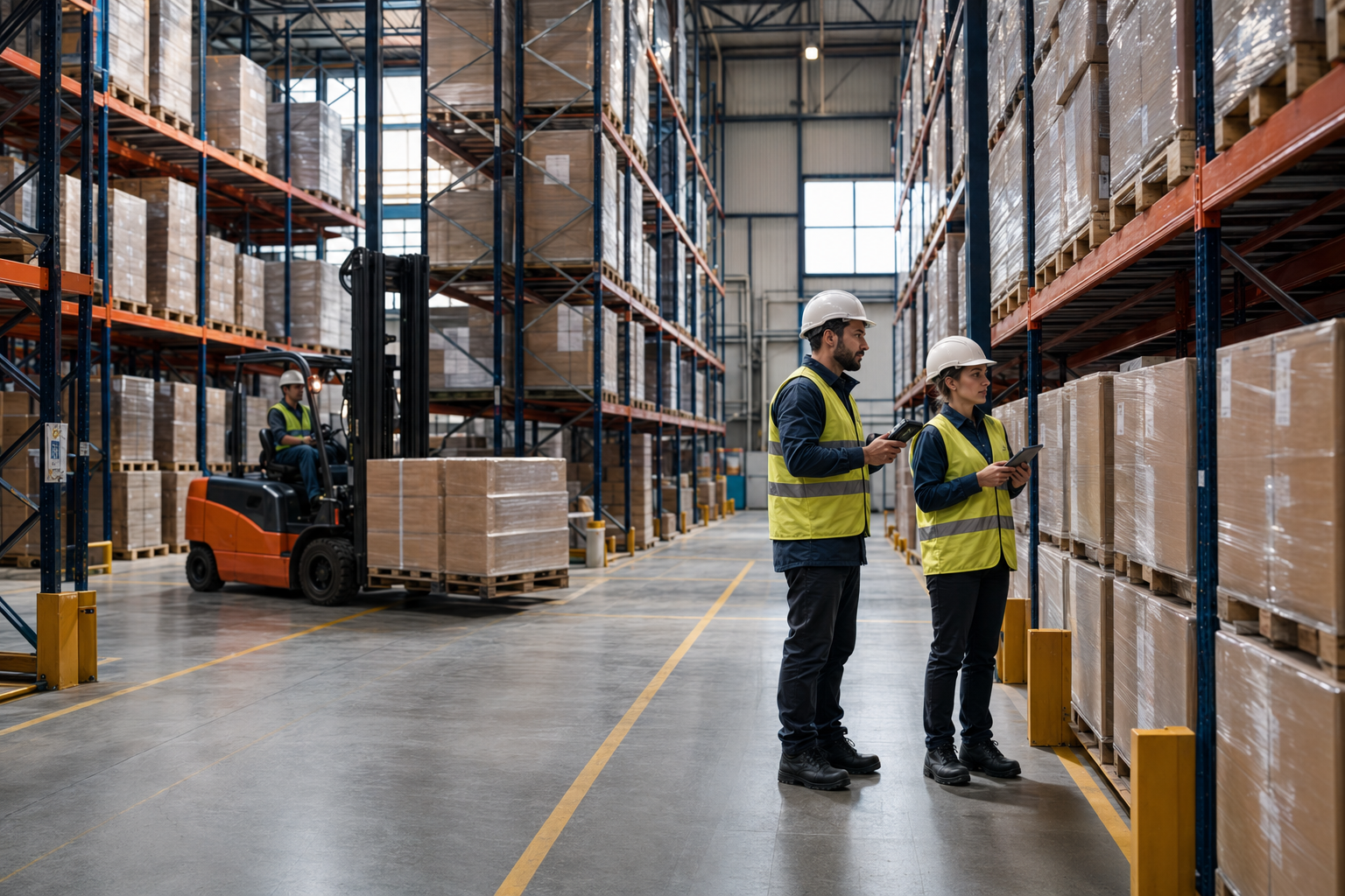 Organised modern warehouse and distribution operation